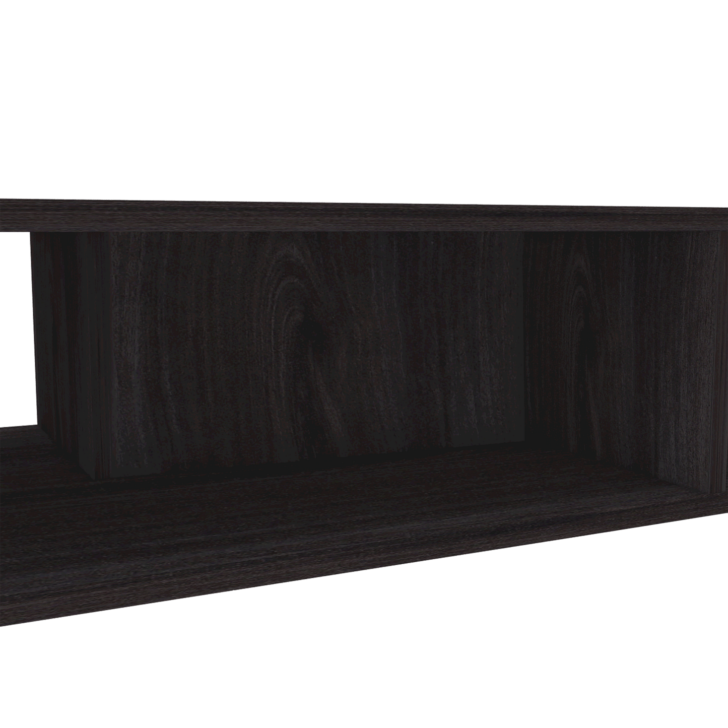 Vassel Coffee Table; Hairpin Legs; Two Shelves -Espresso