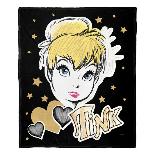 Tinkerbell; Sparkle Power Aggretsuko Comics Silk Touch Throw Blanket; 50" x 60"