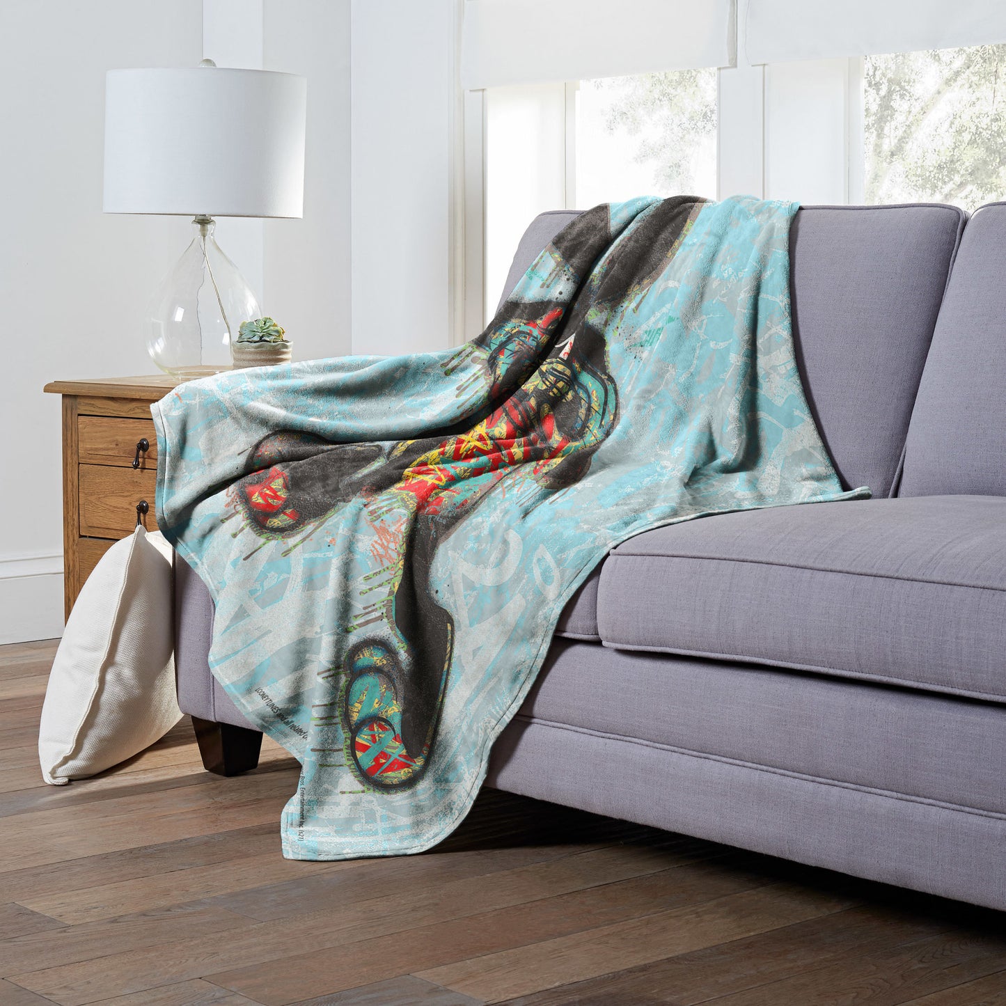 Looney Tunes; Crazy Bugs Aggretsuko Comics Silk Touch Throw Blanket; 50" x 60"
