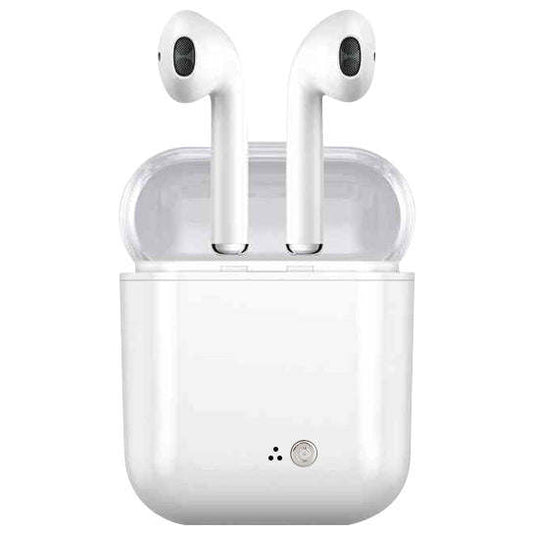 Clear Top Dual Chamber Wireless Bluetooth Earphones With Charging Box