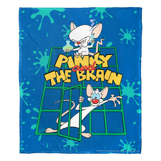 Animaniacs; Pinky and the Brain Aggretsuko Comics Silk Touch Throw Blanket; 50" x 60"