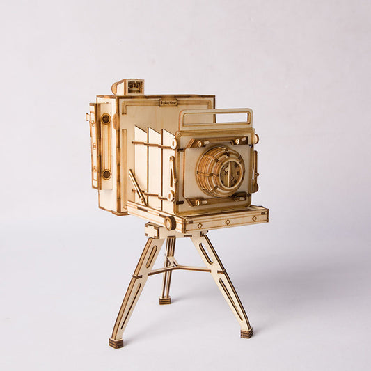 DIY Vintage Camera 3D Wooden Puzzle
