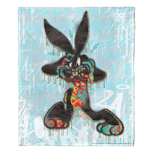 Looney Tunes; Crazy Bugs Aggretsuko Comics Silk Touch Throw Blanket; 50" x 60"
