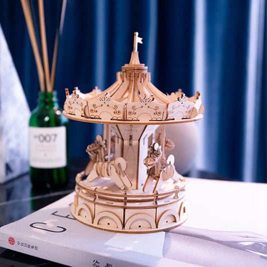 DIY Merry Go Round 3D Wooden Puzzle