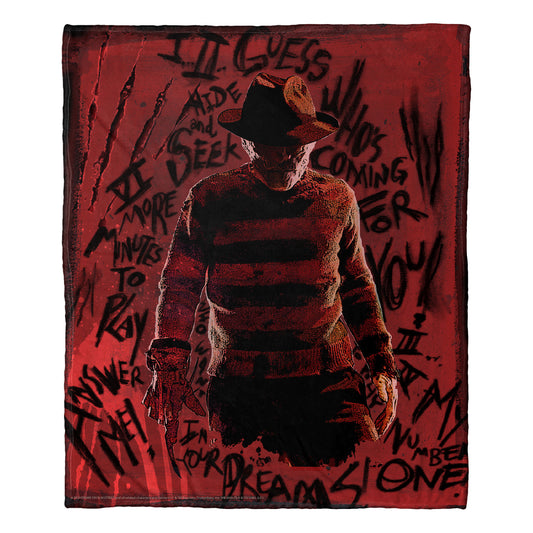 Nightmare on Elm Street; Freddy's Claw Aggretsuko Comics Silk Touch Throw Blanket; 50" x 60"