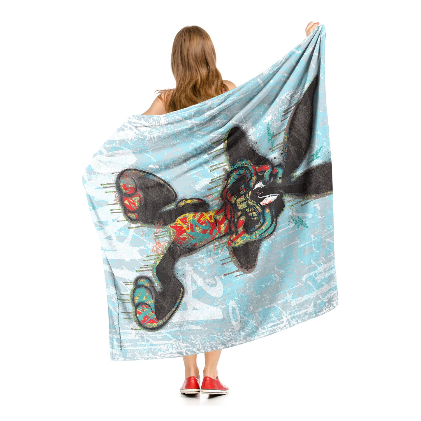 Looney Tunes; Crazy Bugs Aggretsuko Comics Silk Touch Throw Blanket; 50" x 60"