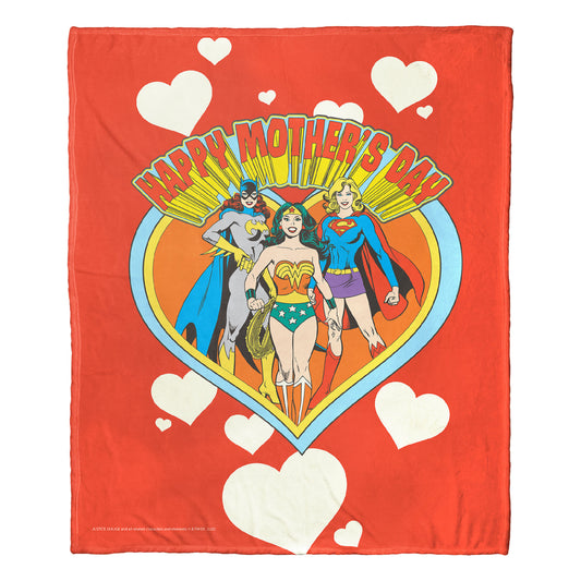 Justice League; Mom Group Aggretsuko Comics Silk Touch Throw Blanket; 50" x 60"