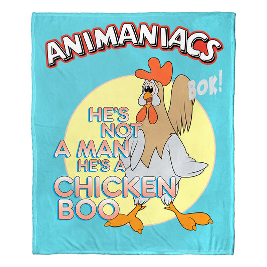 Animaniacs; Chicken Boo Aggretsuko Comics Silk Touch Throw Blanket; 50" x 60"