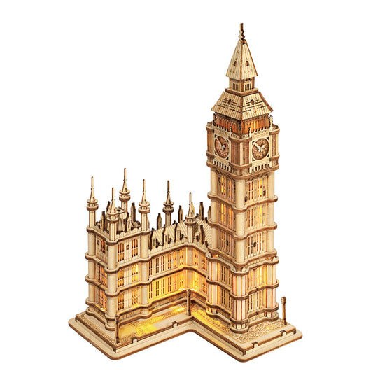 DIY 3D Big Ben Famous Building Wooden Puzzle
