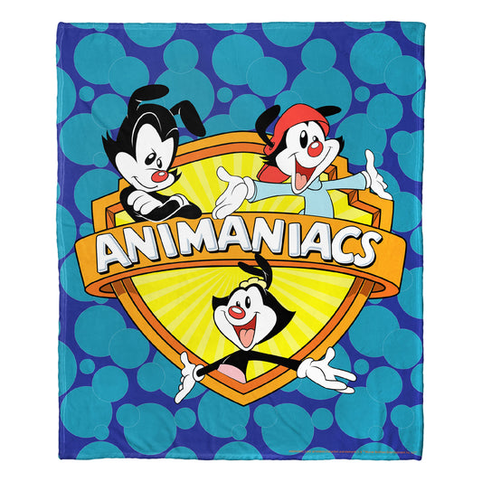 Animaniacs; Logo Aggretsuko Comics Silk Touch Throw Blanket; 50" x 60"